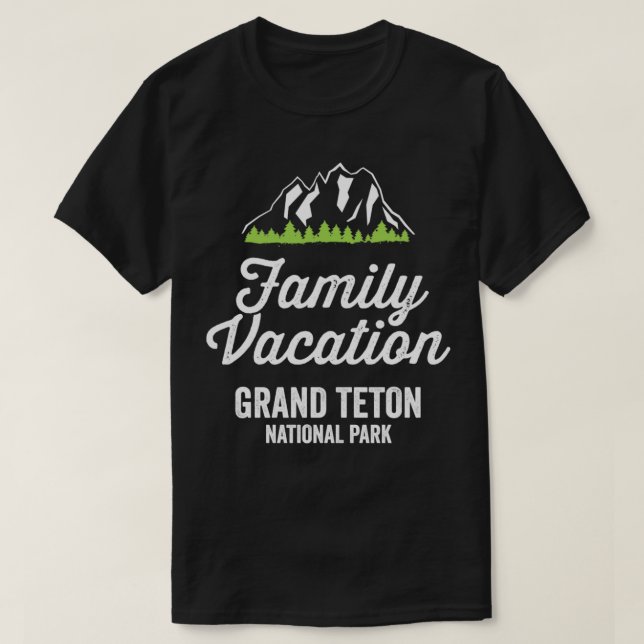 Grand Teton Nationalpark Familienurlaub 1 T-Shirt (Design vorne)