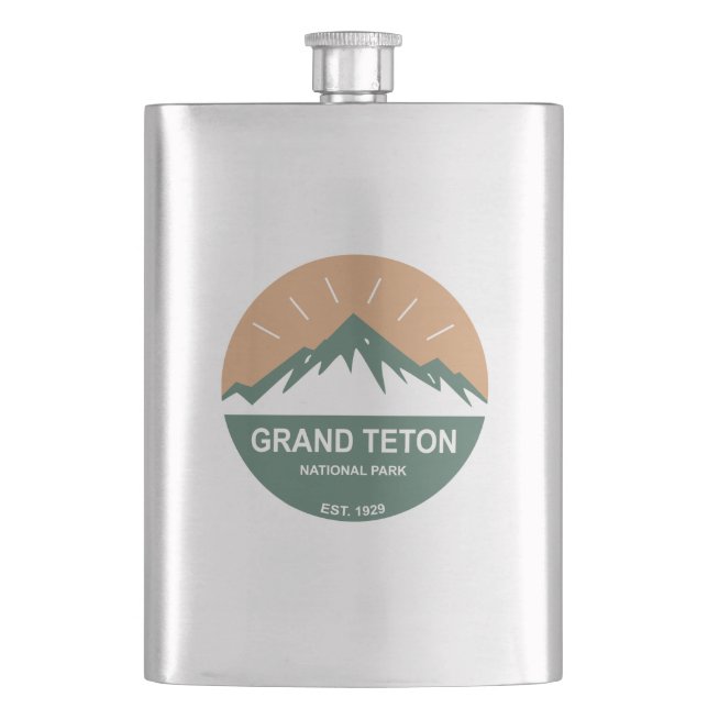 Grand Teton Nationalpark Flachmann (Vorderseite)