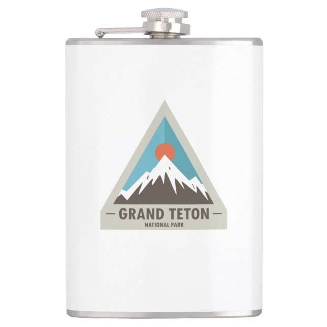 Grand Teton Nationalpark Flachmann (Vorderseite)