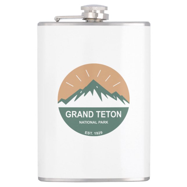 Grand Teton Nationalpark Flachmann (Vorderseite)