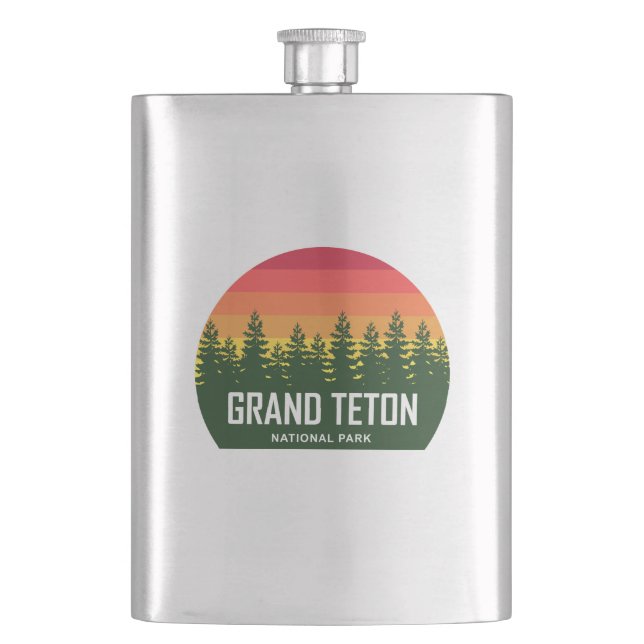 Grand Teton Nationalpark Flachmann (Vorderseite)