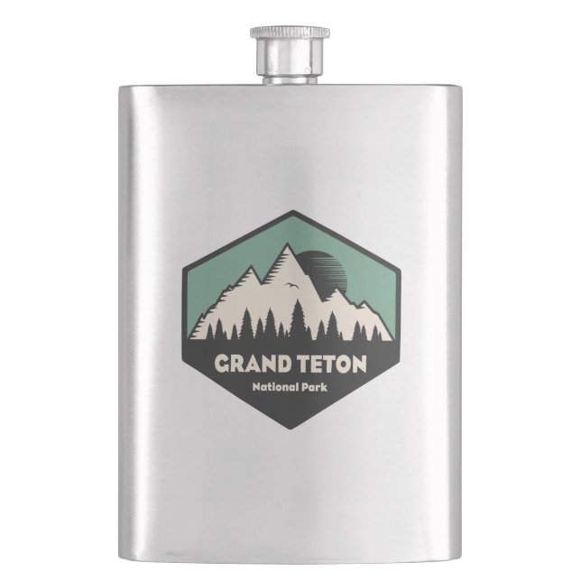 Grand Teton Nationalpark Flachmann (Vorderseite)