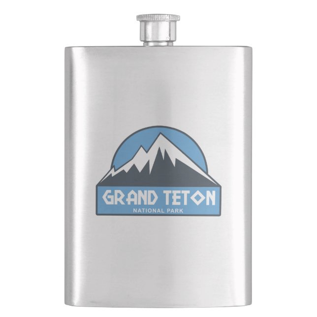 Grand Teton Nationalpark Flachmann (Vorderseite)