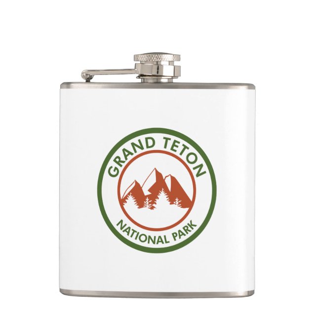 Grand Teton Nationalpark Flachmann (Vorderseite)