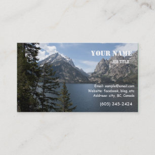 Grand Teton Nationalpark Fotografie Visitenkarte