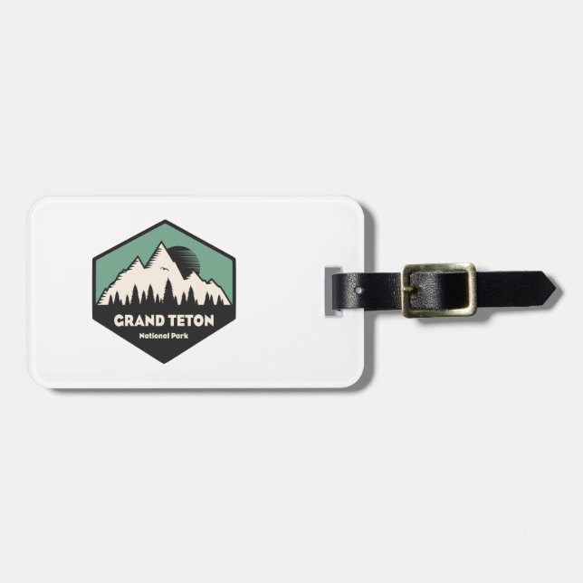 Grand Teton Nationalpark Gepäckanhänger (Vorderseite horizontal)