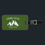 Grand Teton Nationalpark Gepäckanhänger<br><div class="desc">Es ist die berühmteste Gebirgskette Amerikas. Der Grand Teton und die umliegenden Gipfel sind fast perfekt. Zeige deine Liebe für die Tetons!</div>