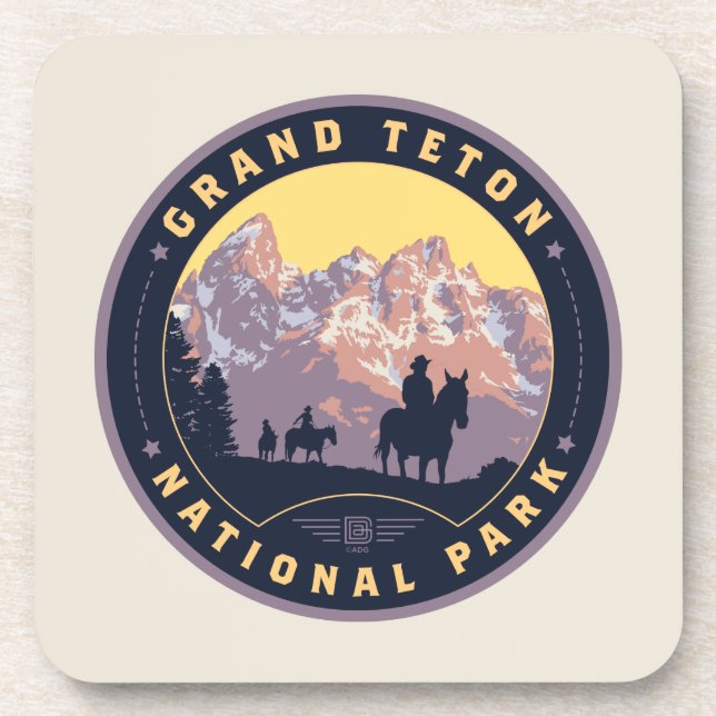 Grand Teton Nationalpark Getränkeuntersetzer (Vorderseite)