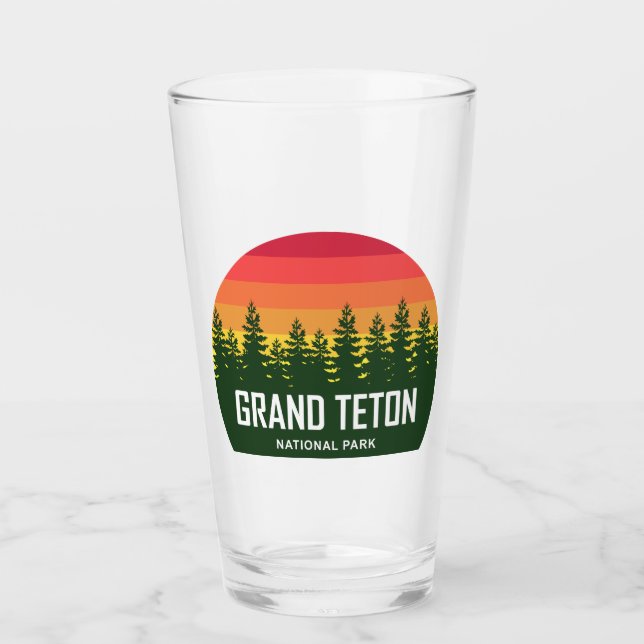 Grand Teton Nationalpark Glas (Vorderseite)