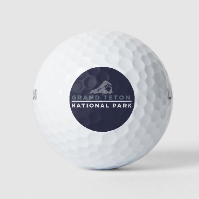Grand Teton Nationalpark Golfball (Vorderseite)