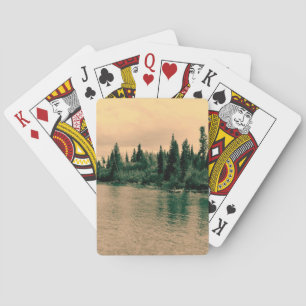 Grand-Teton-Nationalpark. Großartige Landschaft Spielkarten