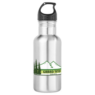 Grand Teton Nationalpark Grüne Streifen Edelstahlflasche