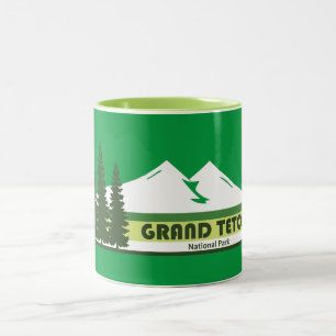 Grand Teton Nationalpark Grüne Streifen Zweifarbige Tasse