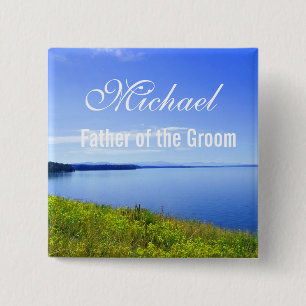 Grand Teton Nationalpark Hochzeitsknopf. Button