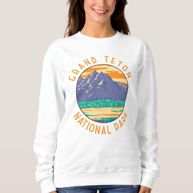 Grand Teton Nationalpark im Frühjahr erschüttert Sweatshirt (Vorderseite)