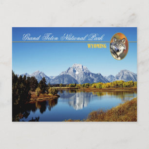 Grand Teton Nationalpark in Wyoming Postkarte