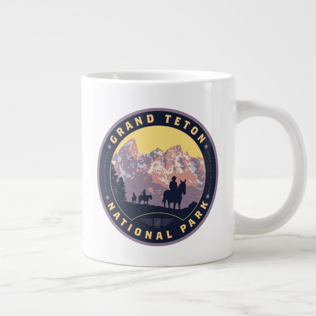 Grand Teton Nationalpark Jumbo-Tasse (Rechts)