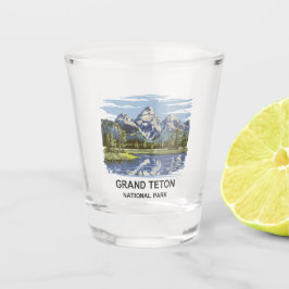 Grand Teton Nationalpark Landschaft Schnapsglas