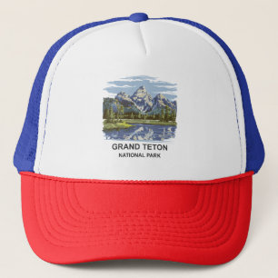 Grand Teton Nationalpark Landschaft Truckerkappe
