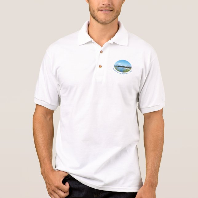 Grand Teton Nationalpark. Landschaftsbild Polo Shirt (Vorderseite)