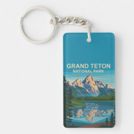 Grand Teton Nationalpark Landschaftsbild Schlüsselanhänger