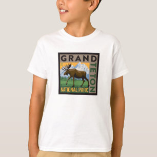 Grand Teton Nationalpark Moose T-Shirt