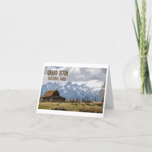 Grand Teton Nationalpark Note Card Dankeskarte
