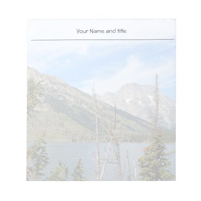 Grand Teton Nationalpark Notizblock (Vorderseite)