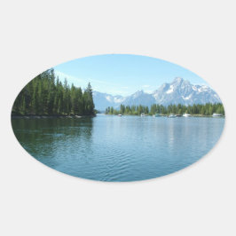 Grand Teton Nationalpark Ovaler Aufkleber