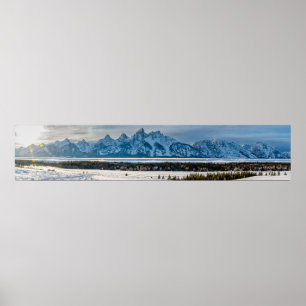 Grand Teton Nationalpark Panorama Poster