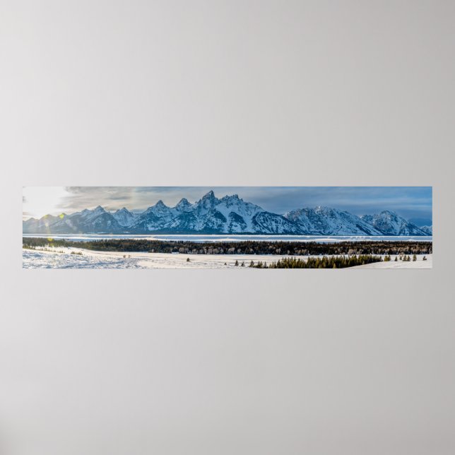 Grand Teton Nationalpark Panorama Poster (Vorne)