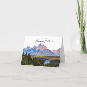Grand Teton Nationalpark Personalisierte Karte
