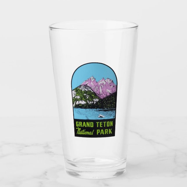 Grand Teton Nationalpark - Pint Glass Glas (Vorderseite)