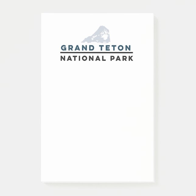 Grand Teton Nationalpark Post-it Klebezettel (Vorderseite)