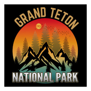 Grand Teton Nationalpark Poster