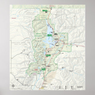 Grand Teton Nationalpark Poster