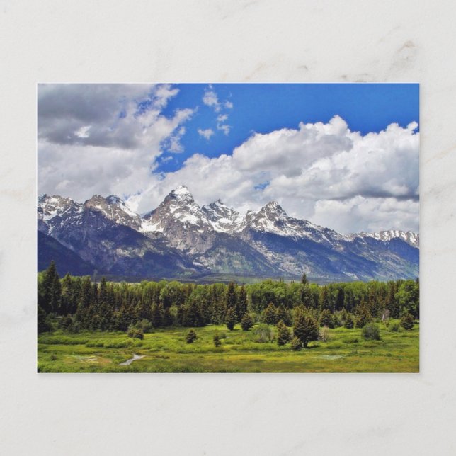 Grand Teton Nationalpark. Postkarte (Vorderseite)