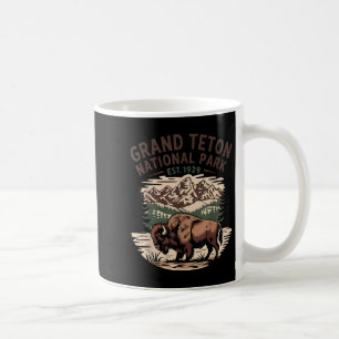 Grand Teton Nationalpark Retro Kaffeetasse