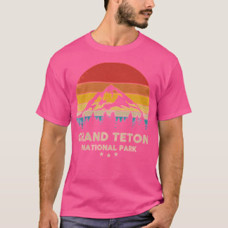 Grand Teton Nationalpark Retro Souvenir Bekleidung T-Shirt
