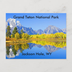 Grand Teton Nationalpark Serie 1 Postkarte