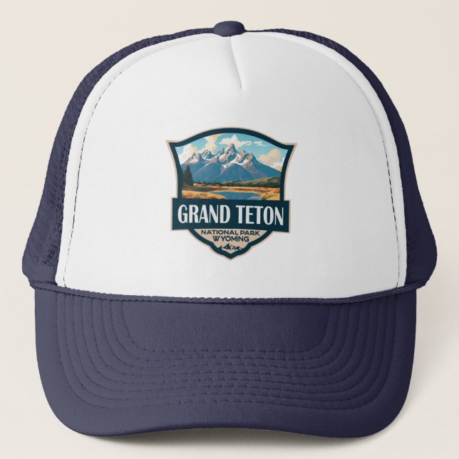 Grand Teton Nationalpark Truckerkappe (Vorderseite)