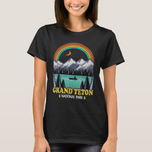 Grand Teton Nationalpark Vintag 70er 80er Camping T-Shirt