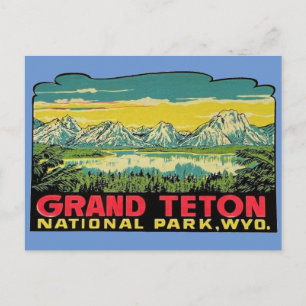 Grand Teton Nationalpark, Wyoming Postcard Postkarte