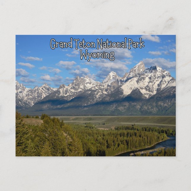 Grand Teton Nationalpark Wyoming Postcard Postkarte (Vorderseite)