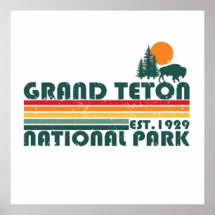 Grand-Teton-Nationalpark Wyoming Poster