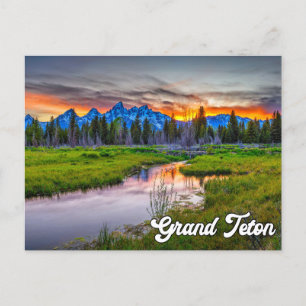 Grand Teton Nationalpark, Wyoming Postkarte