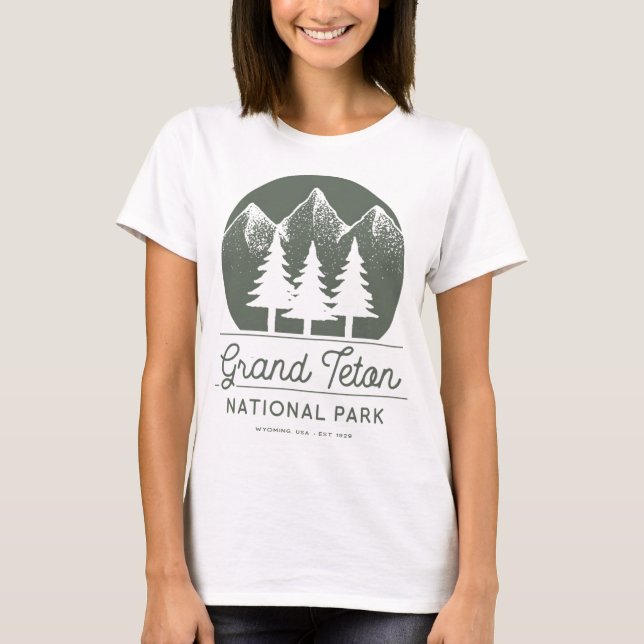 Grand Teton Nationalpark - Wyoming T-Shirt (Vorderseite)