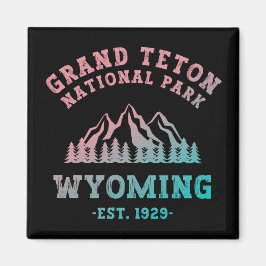 Grand Teton Nationalpark Wyoming USA Gradient Magnet