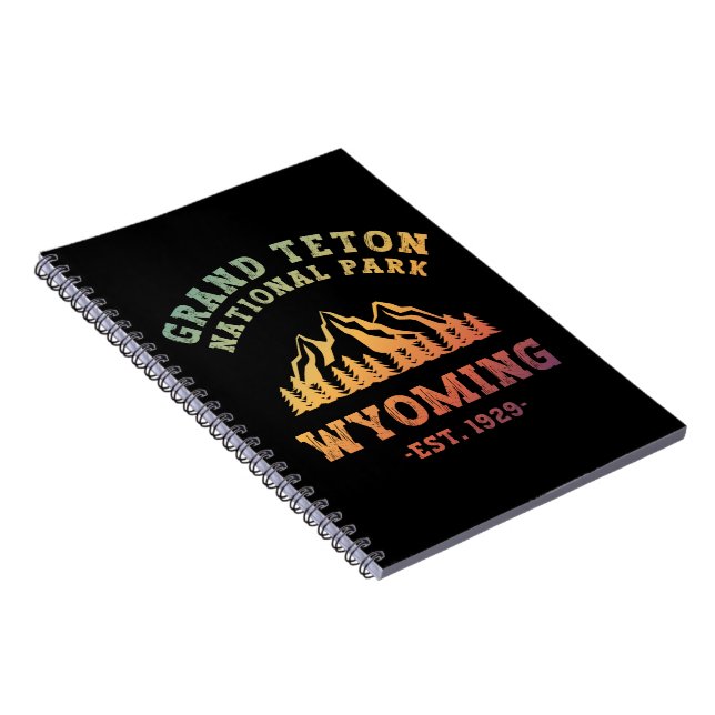 Grand Teton Nationalpark Wyoming USA Gradient Notizblock (Rechte Seite)