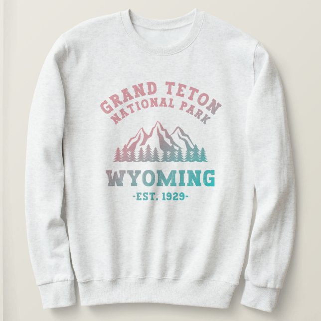 Grand Teton Nationalpark Wyoming USA Gradient Sweatshirt (Design vorne)
